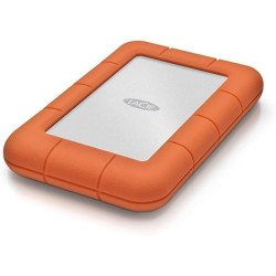 Disco duro externo LaCie rugged USB-c 1TB 2.5 USB 3.1 contragolpes, agua y polvo IP67 naranja, blanco Windows, Mac