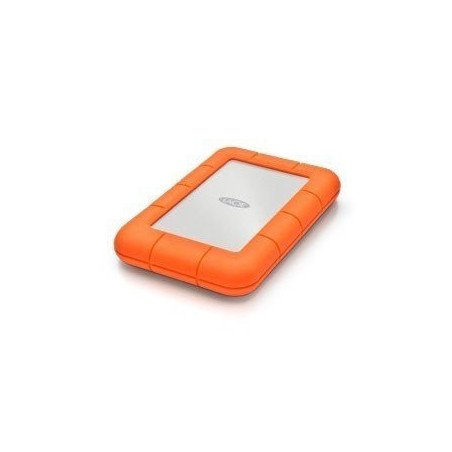Disco duro externo Lacie rugged mini 2TB 2.5 USB 3.0 contragolpes, agua y polvo naranja, plata Windows, Mac