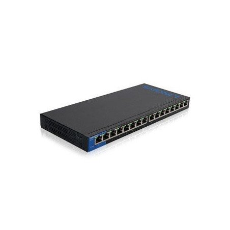 Switch LINKSYS LGS116 - Negro, 16 puertos