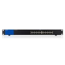 Switch LINKSYS LGS124 - Negro, 24 puertos, montaje en rack