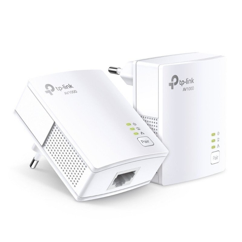 TP-Link TL-PA7017 KIT adaptador de red PowerLine 1000 Mbit/s Ethernet Blanco 2 piezas TP-Link TL-PA7017 KIT adaptador de red PowerLine 1000 Mbit/s Ethernet Blanco 2 piezas