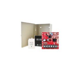 Sec kit fuente de poder 2 - kit de poder contiene 1 fuente de poder de 2.5 amp, batería de respaldo, transformador y gabinete