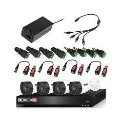 Kit de video vigilancia PROVISION-ISR KIT-2MP-4X4-FREE-BALUN - 4 canal