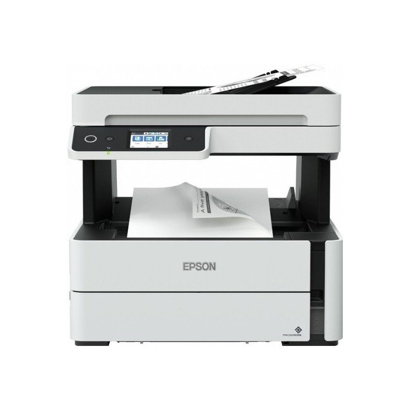 Impresora multifuncional Epson M3180, 20 ppm negro, tinta continua, Ecotank, USB, WiFi, red, ADF, monocromática