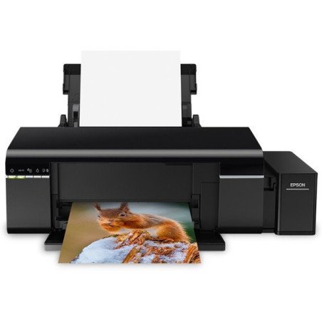 Impresora Epson L805, ppm 37 negro, 38 color, tinta continua, ecotank, USB, WiFi, cd, DVD, fotográfica