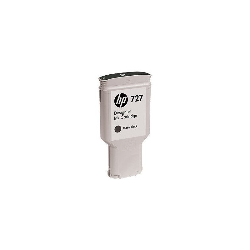 Cartucho de tinta para plotter HP 727 negro mate 300 ml C1Q12A Cartucho de tinta para plotter HP 727 negro mate 300 ml C1Q12A