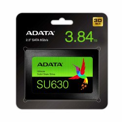 Unidad de estado sólido SSD Adata SU630 3.84TB 2.5 SATA3 7mm lect.520, escr.450mbs sin bracket PC laptop