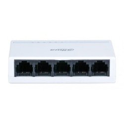 Switch para escritorio de 5 puertos Dahua DH-PFS3005-5ET-L, no administrable, fast ethernet 10, 100mbps, diseño compacto, capa 2