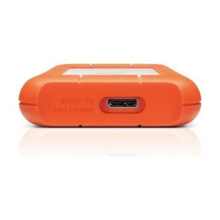 Disco duro externo LaCie rugged mini 4TB 2.5 USB 3.0 contragolpes, agua y polvo IP67 naranja, blanco Windows, Mac