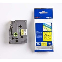 Cinta Brother negro sobre amarillo P-Touch de cinta