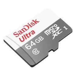 Memoria SanDisk 64GB micro SDXC ultra 100Mb/s clase 10 con adaptador