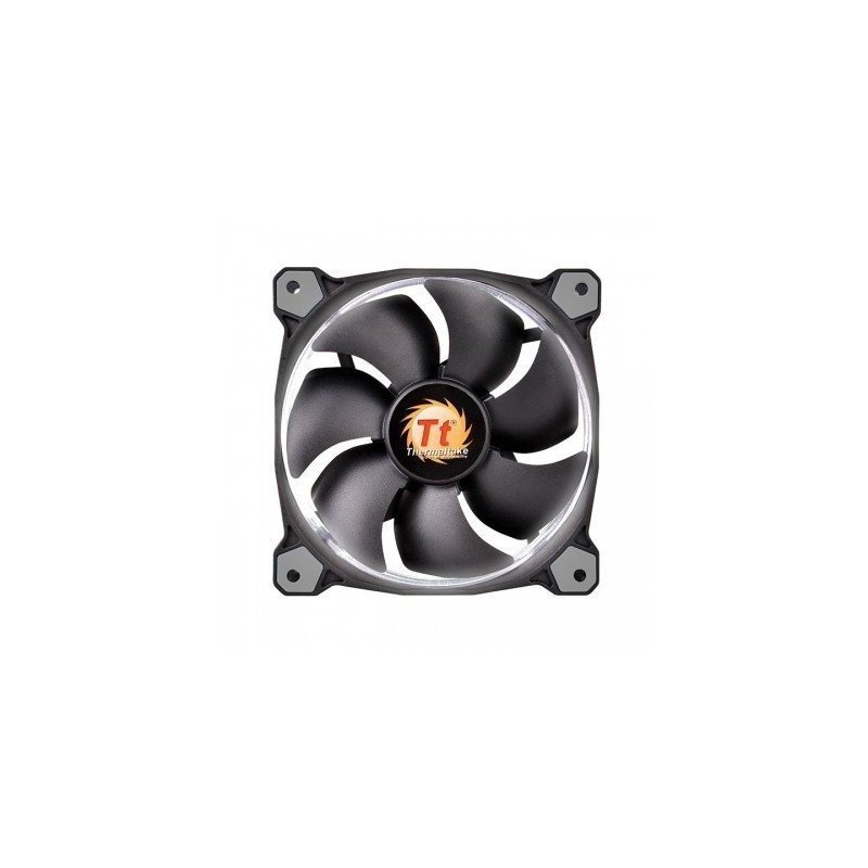 Kit de 3 ventiladores thermaltake CL-F055-PL12WT-A, de alta presión de 120 mm con luz ring LED