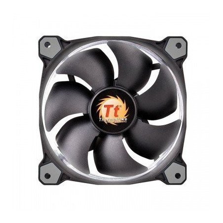 Kit de 3 ventiladores thermaltake CL-F055-PL12WT-A, de alta presión de 120 mm con luz ring LED