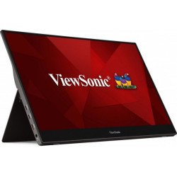 Monitor LED Viewsonic portátil touch capacitivo 16 HD 1920 x 1080 td1655 negro USB-c mini HDMI con bocinas y lápiz táctil inclui