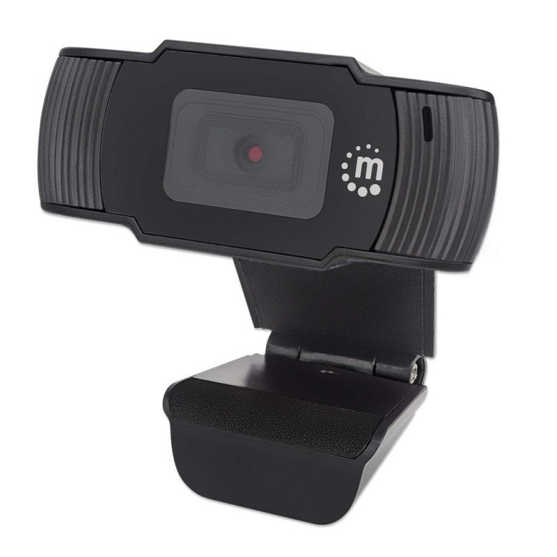 Cámara web USB de 1080p manhattan 462006 2 megapíxeles USB 2.0 color negro