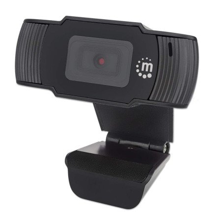 Cámara web USB de 1080p manhattan 462006 2 megapíxeles USB 2.0 color negro