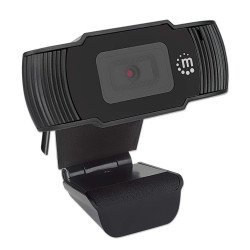 Cámara web USB de 1080p manhattan 462006 2 megapíxeles USB 2.0 color negro