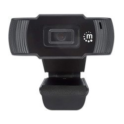 Cámara web USB de 1080p manhattan 462006 2 megapíxeles USB 2.0 color negro