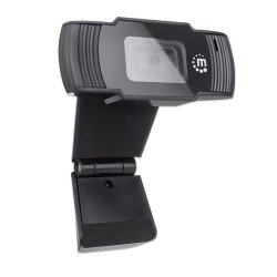 Cámara web USB de 1080p manhattan 462006 2 megapíxeles USB 2.0 color negro