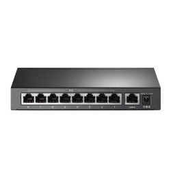 Switch TP-Link TL-SF1009P - Negro, 8 puertos 10/100 Mbps POE + 1 puerto 10/100Mbps, No administrable 10/100Mbps POE
