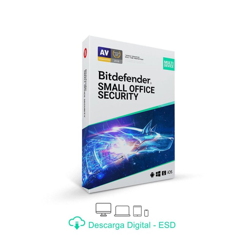 Esd bitdefender Small Office security, 25 PC + 1 servidor + 1 consola cloud, 1 año (entrega electrónica)