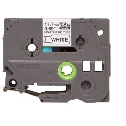 Cartucho de cinta poliolefina Brother HSe-241, TZe, Negro sobre blanco, 1.5 m x 1.77 cm