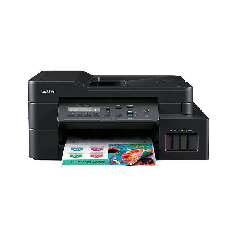 Multifuncional de tinta continua Brother DCPT720DW 30ppm wifi ADF dúplex bypass de 1 hoja. Multifuncional de tinta continua Brother DCPT720DW 30ppm wifi ADF dúplex bypass de 1 hoja.