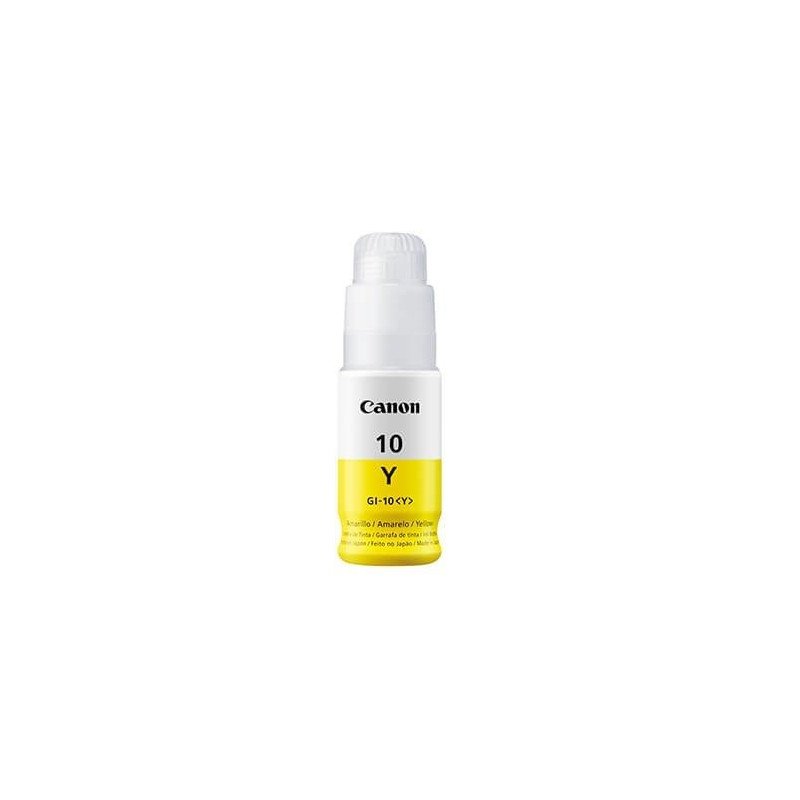 Botella de tinta Canon GI-10 amarilla 70 ml compatible con G5010, G601 Botella de tinta Canon GI-10 amarilla 70 ml compatible con G5010, G601
