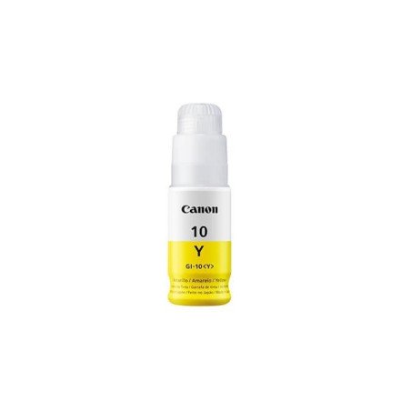 Botella de tinta Canon GI-10 amarilla 70 ml compatible con G5010, G601