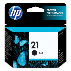 Cartucho de tinta negro HP 21