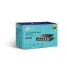 Switch PoE no Administrable de escritorio 5 puertos 10/100 Mbps, 4 puertos PoE, 41 W, modo extensor PoE hasta 250 m.