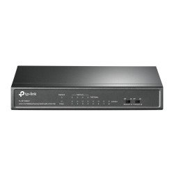 Switch PoE no Administrable de escritorio 8 puertos 10/100 Mbps, 4 puertos PoE, 41 W, modo extensor PoE hasta 250 m.