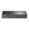 Switch PoE no Administrable de escritorio 8 puertos 10/100 Mbps, 4 puertos PoE, 41 W, modo extensor PoE hasta 250 m.