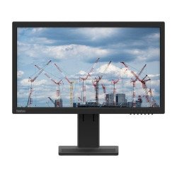 Monitor Lenovo, E22-20, 21.5 pulg, FHD 1920 x 1080, IPS, VGA, HDMI, DP, base ajustable, 3 años en CS