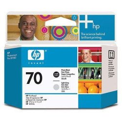 Cartucho HP Num 70, Negro, Gris, HP