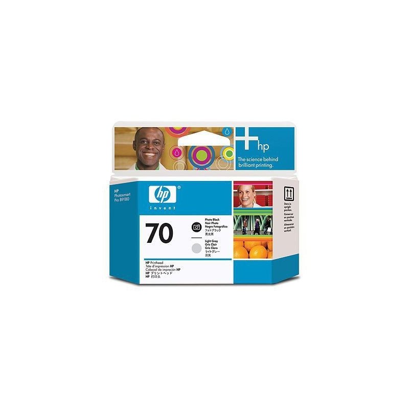Cartucho HP Num 70, Negro, Gris, HP Cartucho HP Num 70, Negro, Gris, HP