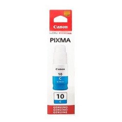 Botella de tinta Canon GI-10 cian 70 ml compatible con G5010, G6010, G