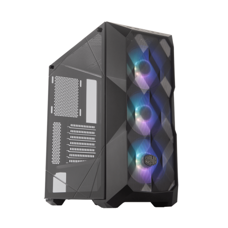Gabinete Cooler Master TD500 mesh negro media torre mini ITX, micro ATX, ATX, SSI CEB, eATX cristal templado gamer ARGB