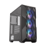 Gabinete Cooler Master TD500 mesh negro media torre mini ITX, micro ATX, ATX, SSI CEB, eATX cristal templado gamer ARGB