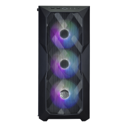 Gabinete Cooler Master TD500 mesh negro media torre mini ITX, micro ATX, ATX, SSI CEB, eATX cristal templado gamer ARGB