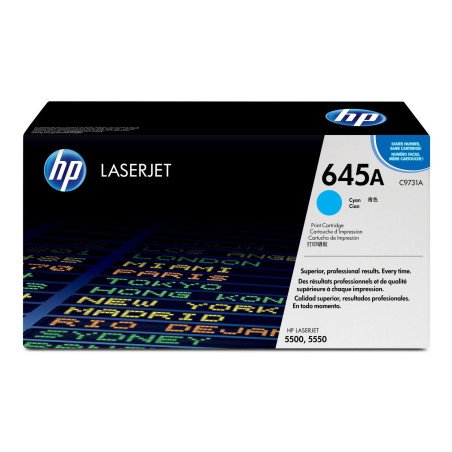 Cartucho de tóner cian para LaserJet 5550. Rend. Aprox de 12 mil págs.
