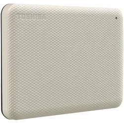 Disco duro externo portátil Toshiba Advance v10, 4 TB, USB 3.0, blanco, para Mac o PC.