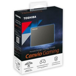 Disco duro externo Toshiba Canvio Gaming, 2.5", 4 TB, USB 3.1, plata, para Mac, PC, PlayStation, Xbox.