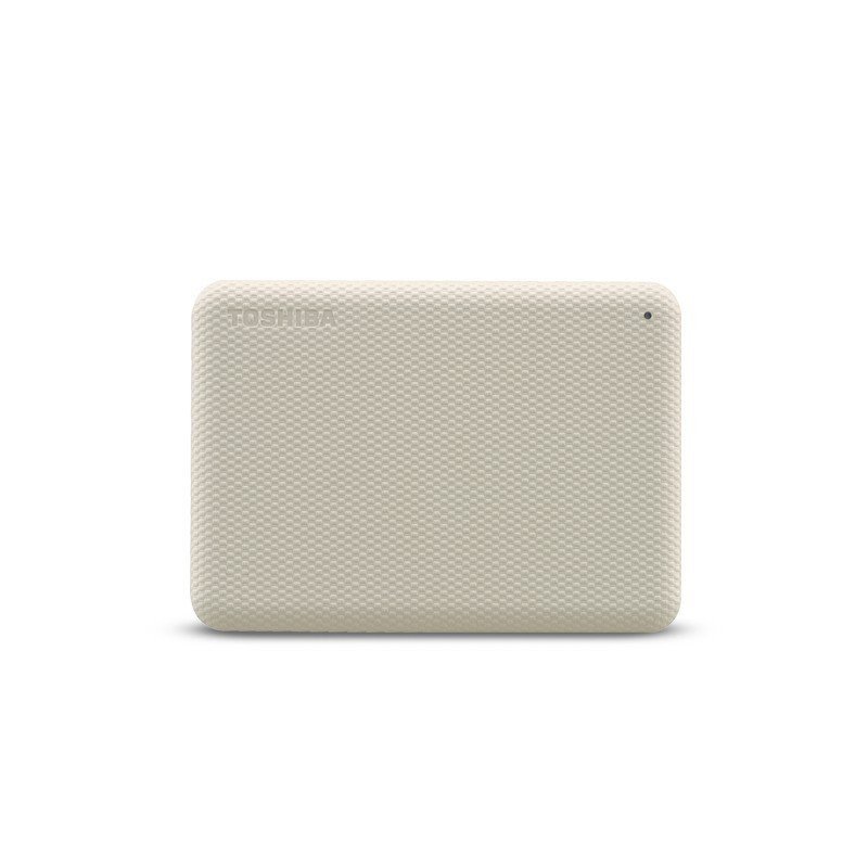 Disco duro externo portátil Toshiba Advance v10, 1 TB, USB 3.0, blanco, para Mac o PC.