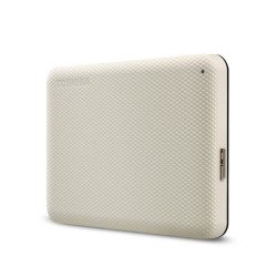 Disco duro externo portátil Toshiba Advance v10, 1 TB, USB 3.0, blanco, para Mac o PC.