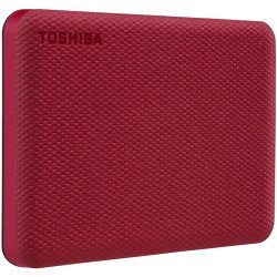 Disco duro externo portátil Toshiba Advance v10, 4 TB, USB 3.0, rojo, para Mac o PC.