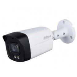 Cámara Bullet Full Color 5 MP, Lente 3.6mm, Micrófono Integrado, Luz Blanca de 40 m, Starlight, IP67, Metal+Policarbonato