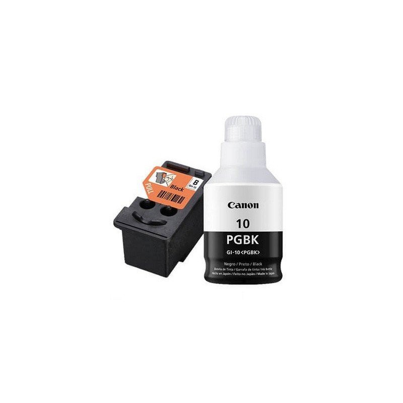 Cabezal de tinta negra + tinta negra BH-10 GI-10BK Canon compatible con la serie G5010, G6010, G7010, GM2010, GM4010