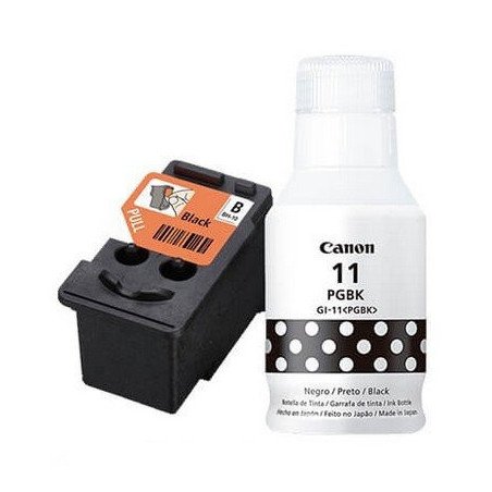 Cabezal de tinta negra + tinta negra BH-10 GI-11 Canon compatible con 