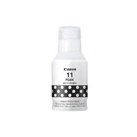 Botella de tinta Canon GI-11PGBK negra, 135 ml compatible Pixma G3160,
